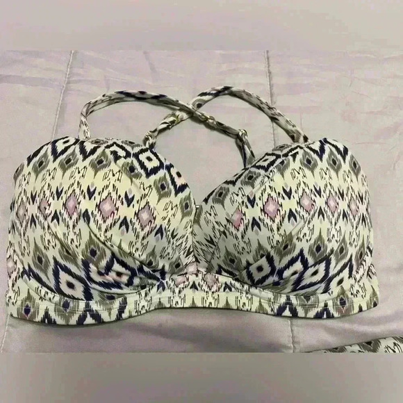 Victoria’s Secret Bikini/Two Piece Bra Top Size 34DD Bottoms Size Small - Picture 2 of 16